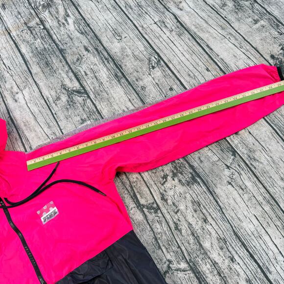 Victoria's Secret PINK Anorak Jacket M Hooded Windbreaker Coat 1/2 Zip - Picture 9 of 11